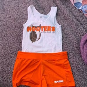 Hooters outfit, shirt XS, shorts S